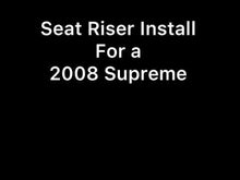 Load and play video in Gallery viewer, SEAT RISER - DRIVER SEAT - ADJUSTABLE- FROM 3 3/8" to 4 7/8" | SUPREME
