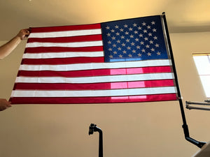 CARBON FIBER  FLAG POLE |  with a 3x5 American flag