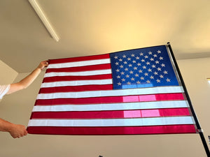 CARBON FIBER  FLAG POLE |  with a 3x5 American flag