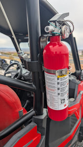 Fire Extinguisher Whip Flag Mount Combo | Side-by-Side