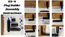 Load image into Gallery viewer, FLAG MOUNT - G3-4 TOWERS  |  MALIBU
