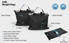 Load image into Gallery viewer, 2 Pack - 25LB Steel Shot Ballast Bags
